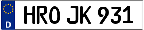 Trailer License Plate